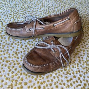Sperry Topsider Boat Shoes - Tan 10.5